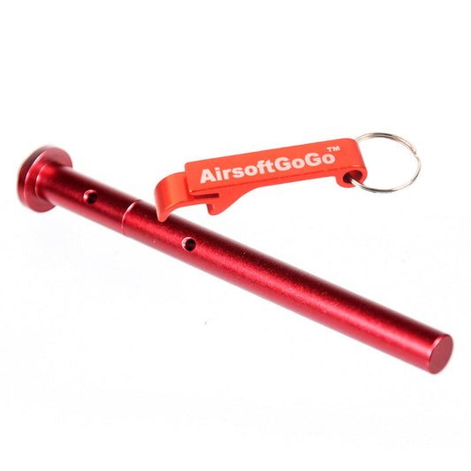 マルイ HI-CAPA 5.1 GBB用 AIP アルミ リコイルスプリングガイド (レッド)-AIRSOFT GOGO エアガン・サバゲー用品通販