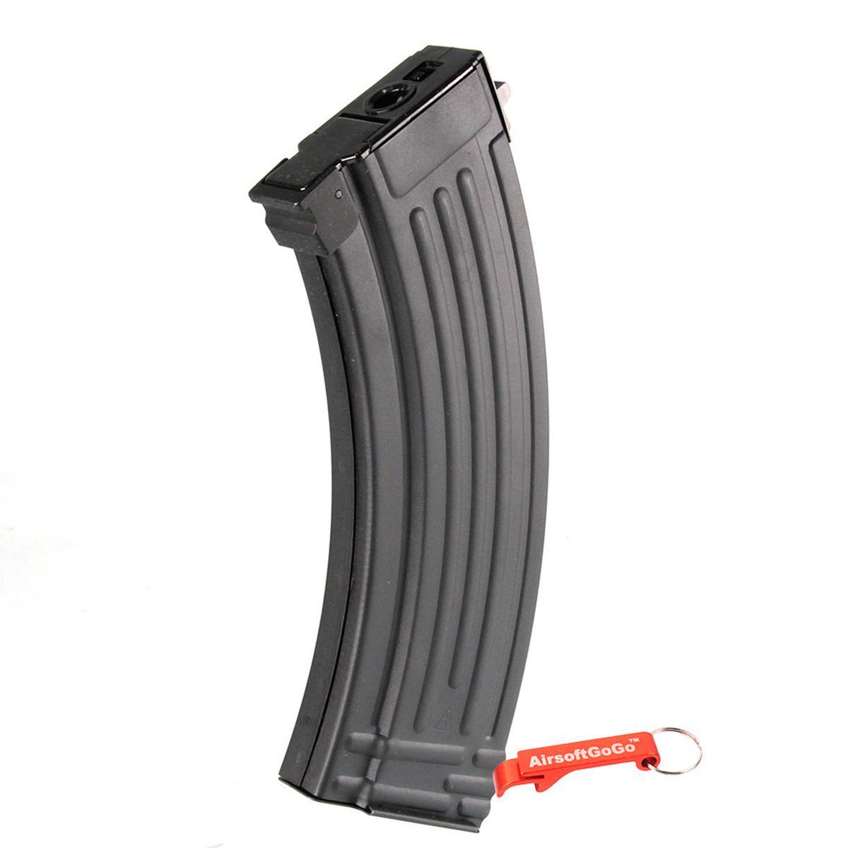 マルイ / King Arms 電動ガンAKシリーズ用 600連 ハイキャパマガジン (5本入り、ブラック)-AIRSOFT GOGO エアガン・サバゲー用品通販