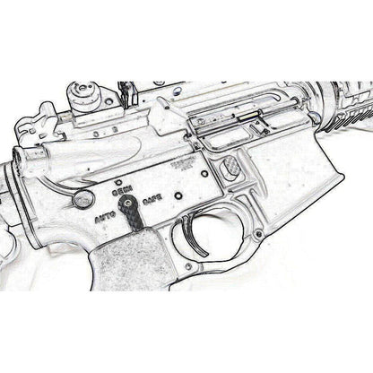 マルイ M4 MWS GBB用アンビ・セレクターレバー-AIRSOFT GOGO エアガン・サバゲー用品通販