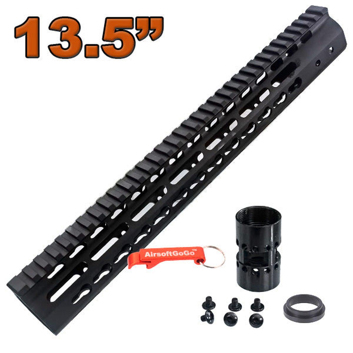 マルイ M4 MWS シリーズGBB用CNC アルミ 13.5インチ キーモッドレールハンドガード-AIRSOFT GOGO エアガン・サバゲー用品通販