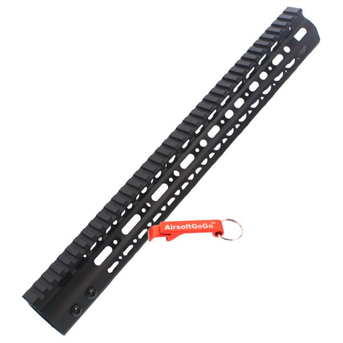 マルイ M4 MWS シリーズGBB用CNC アルミ 15インチ キーモッドレールハンドガード-AIRSOFT GOGO エアガン・サバゲー用品通販