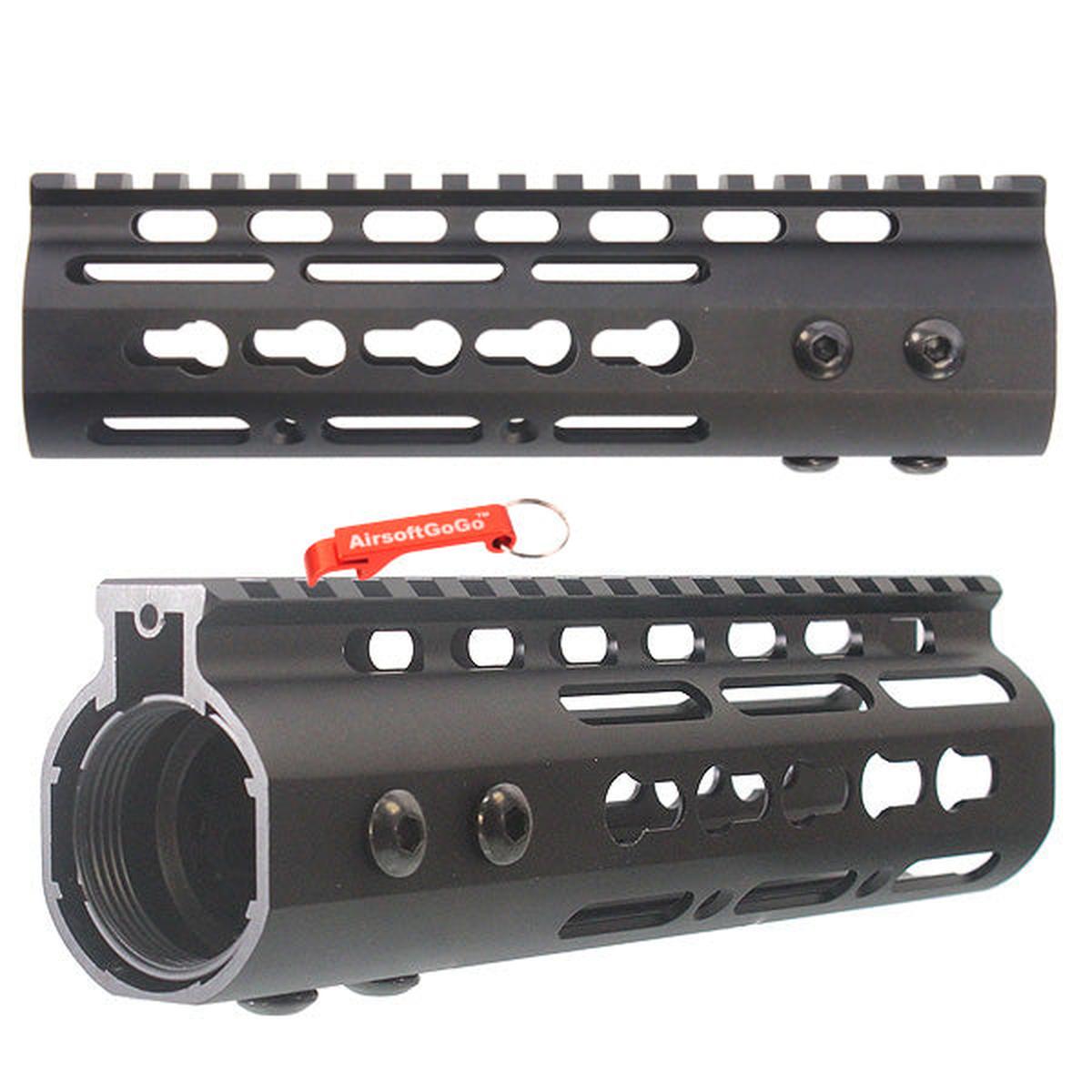 マルイ M4 MWS シリーズGBB用CNC アルミ 7インチ キーモッドレールハンドガード-AIRSOFT GOGO エアガン・サバゲー用品通販