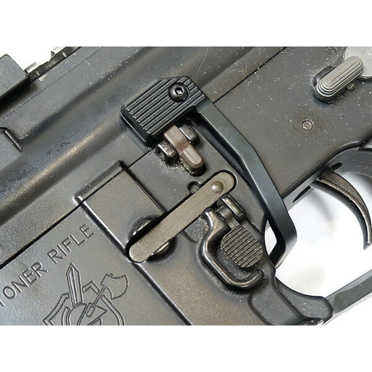 マルイ M4A1 MWS GBBR のボルトストップを素早く解除 ボルトレバーレプリカ (ブラックカラー)-AIRSOFT GOGO エアガン・サバゲー用品通販