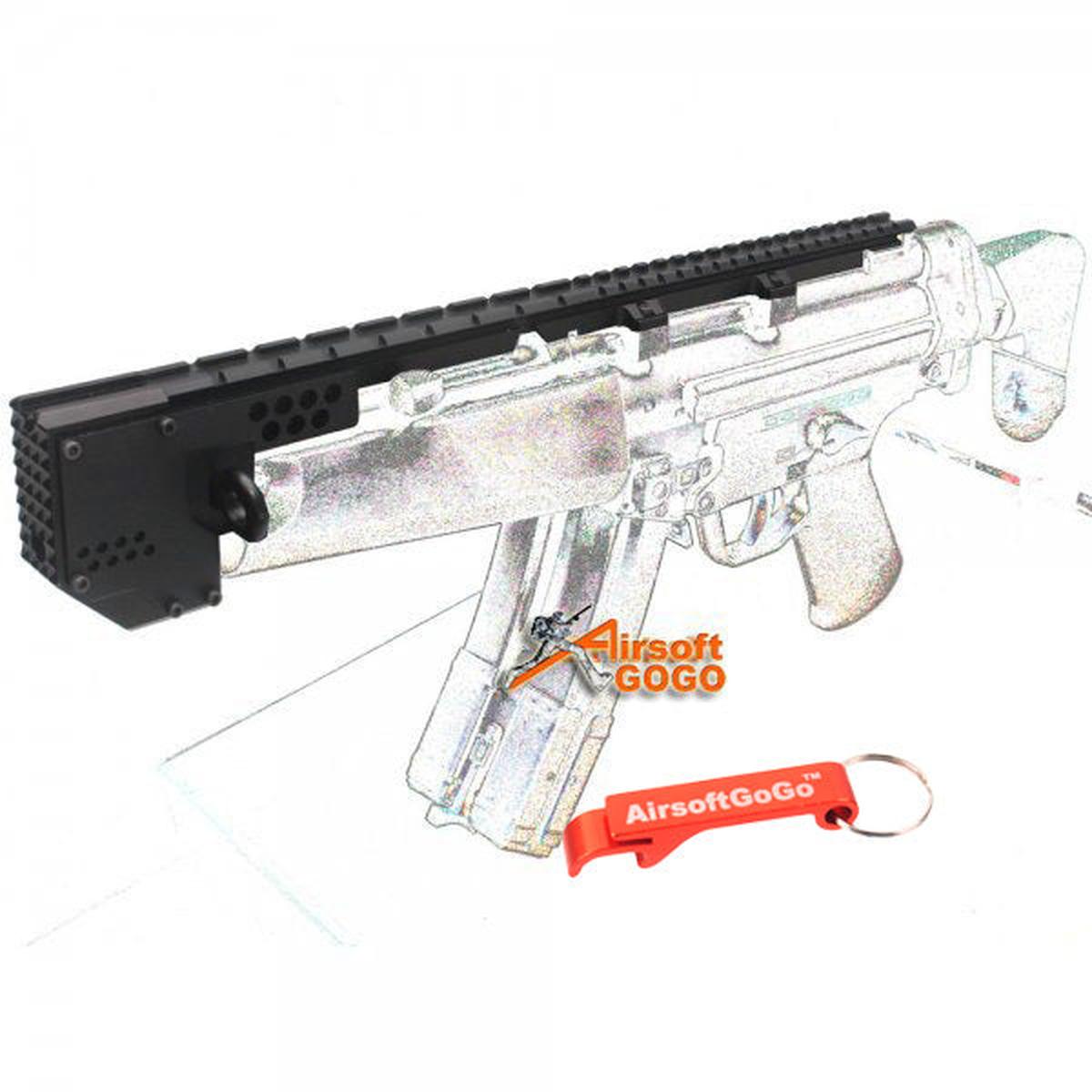 マルイ MP5 ・MP5A5 電動ガン用タクティカルロングレールセット-AIRSOFT GOGO エアガン・サバゲー用品通販