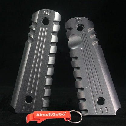 マルイ, WE ガスブローバックガン TT 用アルミニウムや電気めっき製1911 MEU ピストルグリップカバー-AIRSOFT GOGO エアガン・サバゲー用品通販