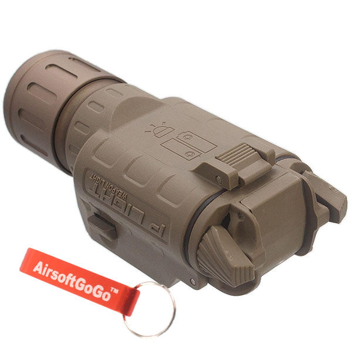 マルイ WE G&P KSC APS G17 G18C G19 G21 G22 G34 G35 ガスブローバック用P-LIGHT LEDフラッシュライト（ダークアース色)-AIRSOFT GOGO エアガン・サバゲー用品通販