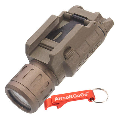マルイ WE G&P KSC APS G17 G18C G19 G21 G22 G34 G35 ガスブローバック用P-LIGHT LEDフラッシュライト（ダークアース色)-AIRSOFT GOGO エアガン・サバゲー用品通販