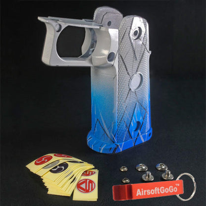 マルイ WE ハイキャパ IPSCガスブローバックガン（白・青色）用カスタムグリップ-AIRSOFT GOGO エアガン・サバゲー用品通販