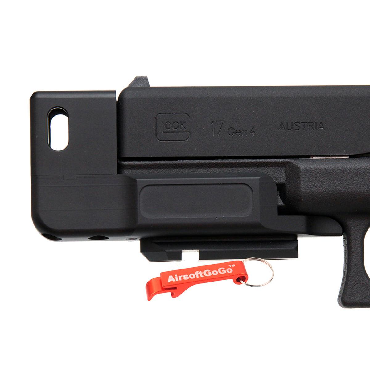 マルイ / WE / KJ G17 (Gen 3) & Umarex G17 (Gen 4) GBB用 RGWコンペンセイタースタンドオフ・デバイスキット (ブラック)-AIRSOFT GOGO エアガン・サバゲー用品通販