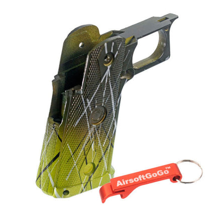 マルイ WEハイキャパ5.1 IPSC ガスブローバックガン （暗緑色・緑色）用カスタムグリップ-AIRSOFT GOGO エアガン・サバゲー用品通販