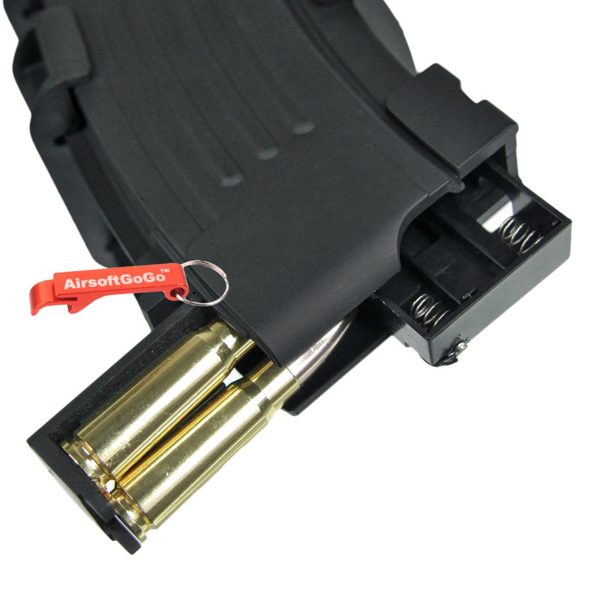 マルイ電動AK系対応 1000連ダブルマガジン（サウンドセンサー搭載）(単4乾電池式）-AIRSOFT GOGO エアガン・サバゲー用品通販