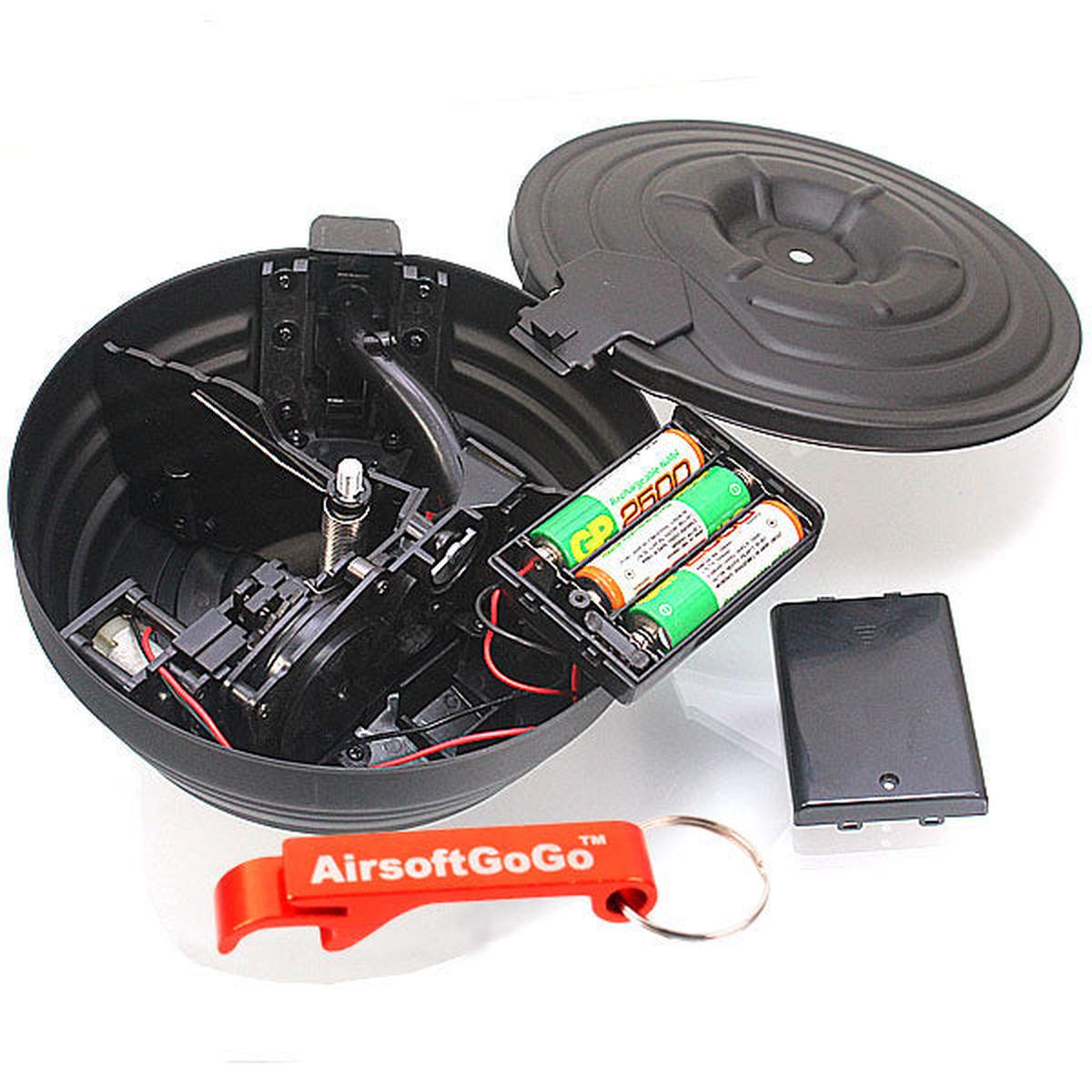 マルイ電動ガン用2500連AK音感電動給弾式ドラム マガジン-AIRSOFT GOGO エアガン・サバゲー用品通販