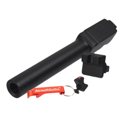 マルイG17 ガスブローバックガン用カスタムスライド ZEVタイプ (黒色) タイプ 2-AIRSOFT GOGO エアガン・サバゲー用品通販