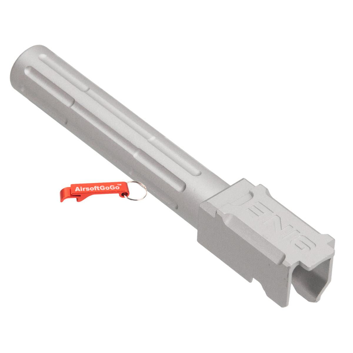 マルイガスブローバックG17用 5KU 9INE アウターバレル(シルバー)-AIRSOFT GOGO エアガン・サバゲー用品通販