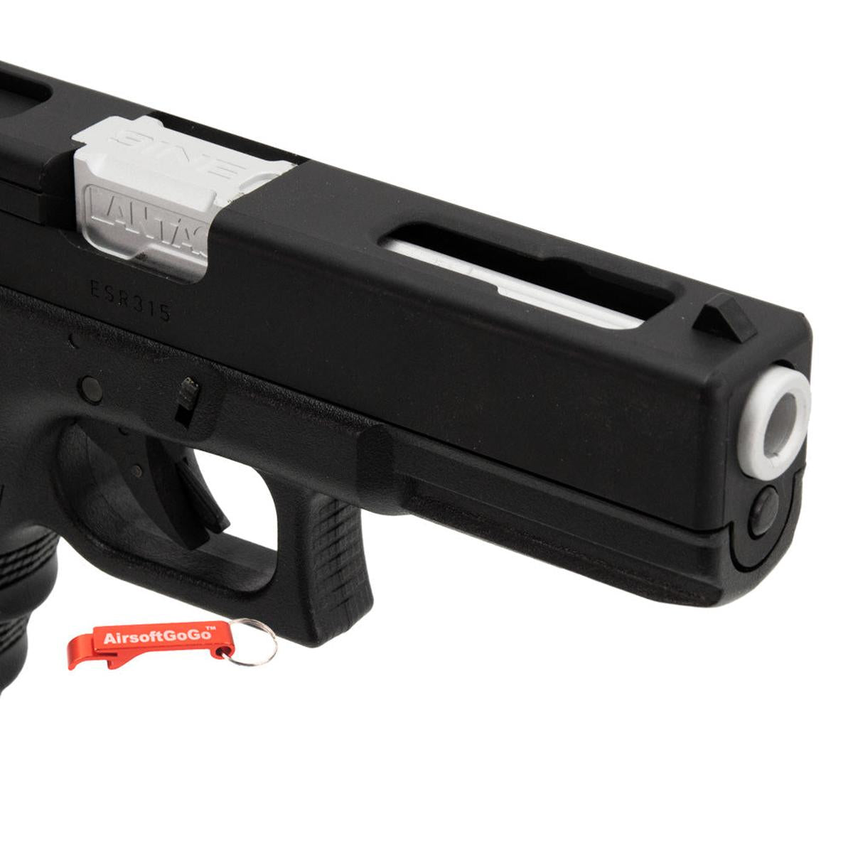 マルイガスブローバックG17用 5KU 9INE アウターバレル(シルバー)-AIRSOFT GOGO エアガン・サバゲー用品通販