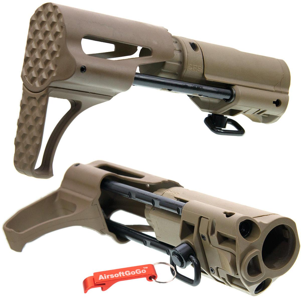 マルイ・G&P M4シリーズ対応APS スライドストック (タン)-AIRSOFT GOGO エアガン・サバゲー用品通販