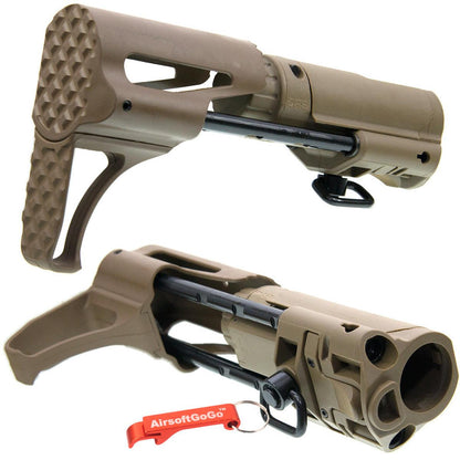 マルイ・G&P M4シリーズ対応APS スライドストック (タン)-AIRSOFT GOGO エアガン・サバゲー用品通販