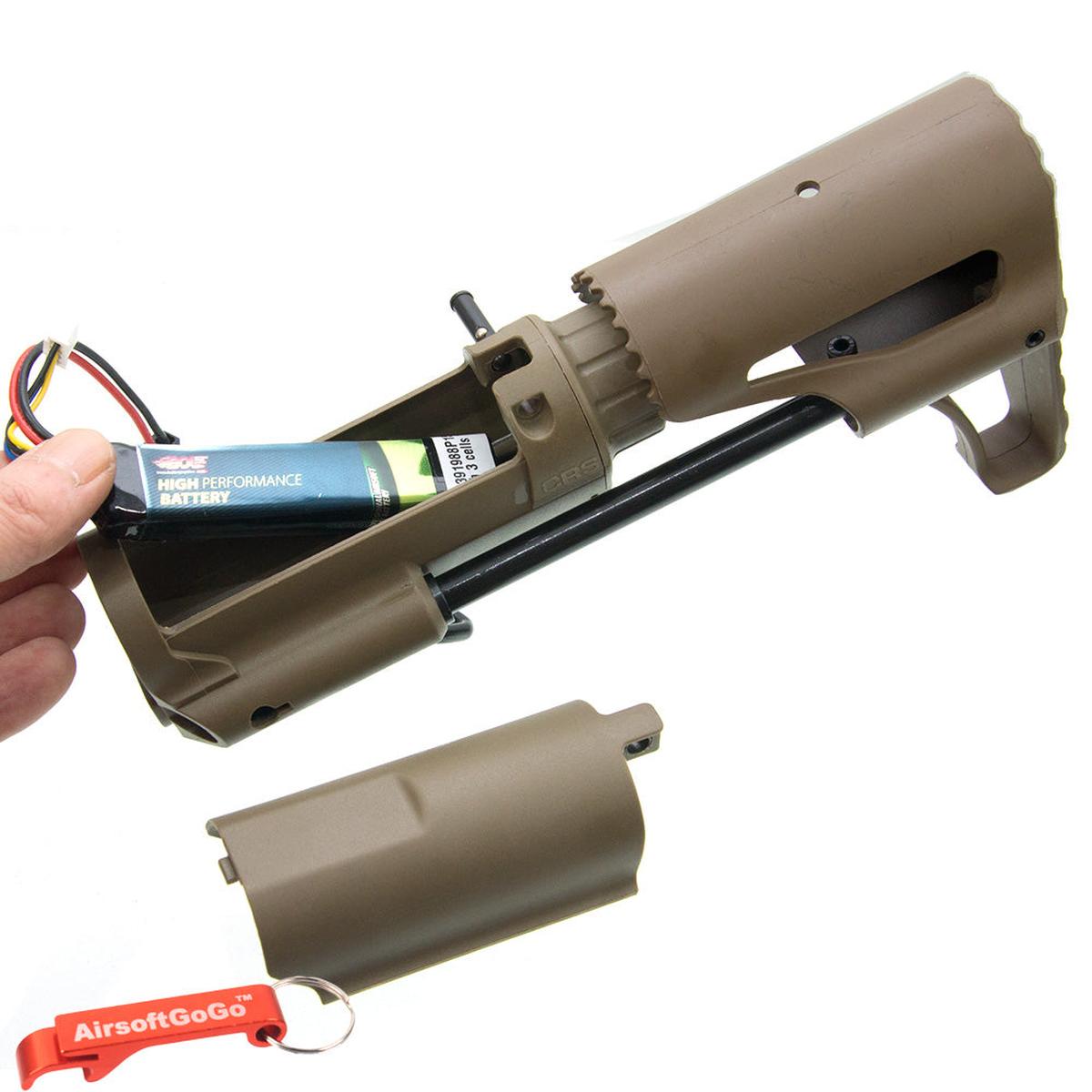 マルイ・G&P M4シリーズ対応APS スライドストック (タン)-AIRSOFT GOGO エアガン・サバゲー用品通販