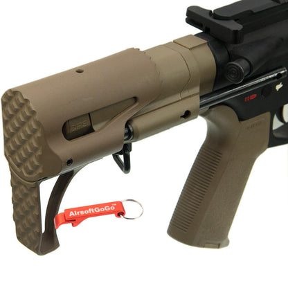 マルイ・G&P M4シリーズ対応APS スライドストック (タン)-AIRSOFT GOGO エアガン・サバゲー用品通販