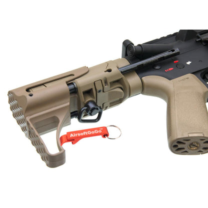 マルイ・G&P M4シリーズ対応APS スライドストック (タン)-AIRSOFT GOGO エアガン・サバゲー用品通販