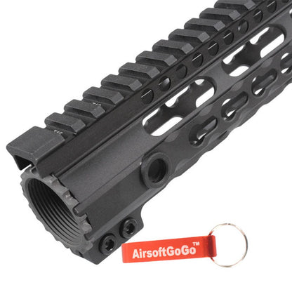 マルイ/G&P/ICS M4シリーズ SR16/SR25 電動ガン用15"KEYMODハンドガードシステム （黑色）-AIRSOFT GOGO エアガン・サバゲー用品通販