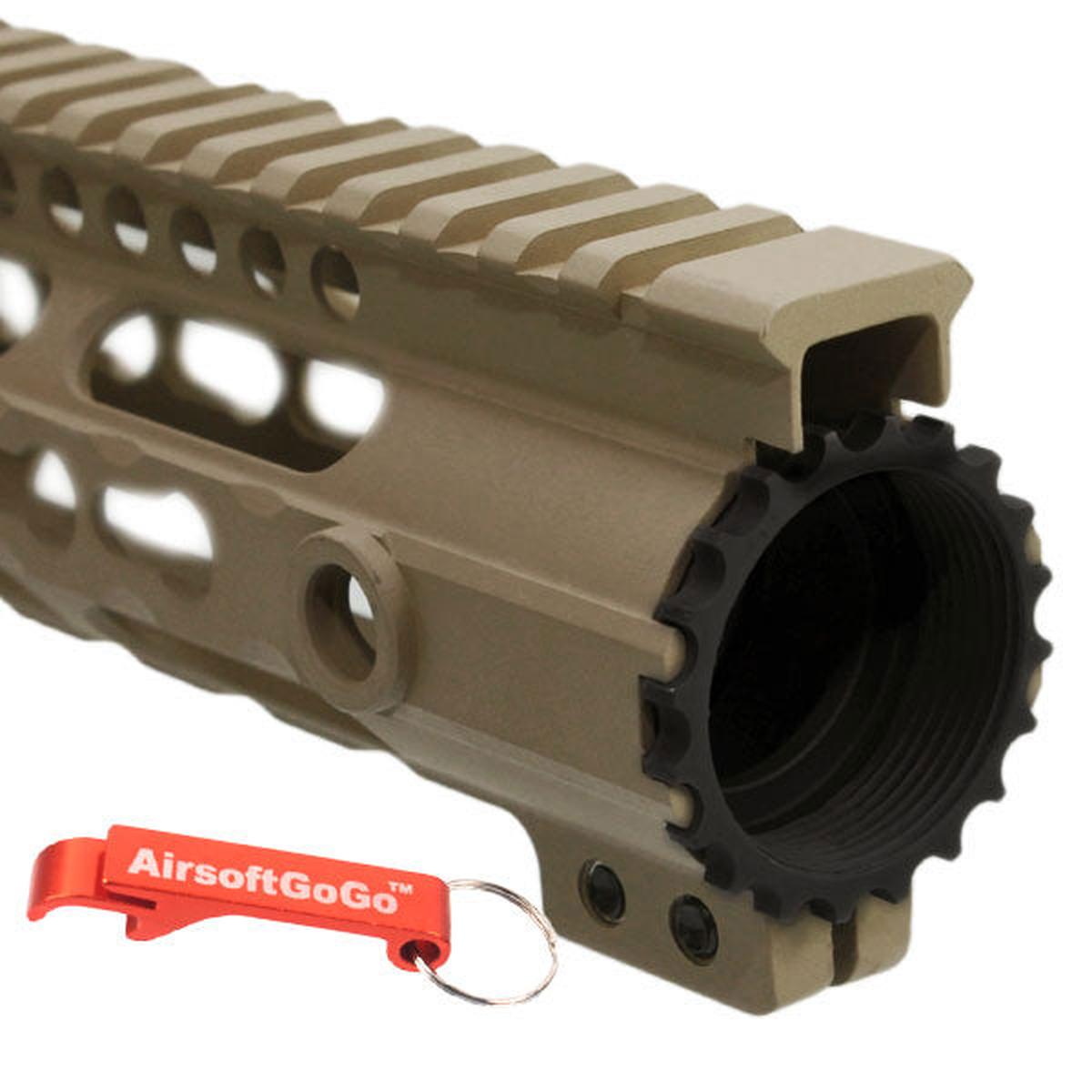 マルイ/G&P/ICS M4シリーズ SR16/SR25 電動ガン用15"KEYMODハンドガードシステム （ダークアース色）-AIRSOFT GOGO エアガン・サバゲー用品通販