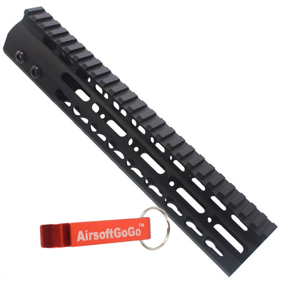 マルイ/G&P/SR M4シリンダー電動ガン用アルミニウム 10インチ KeyMod レールハンドガード-AIRSOFT GOGO エアガン・サバゲー用品通販