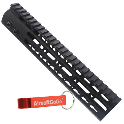 マルイ/G&P/SR M4シリンダー電動ガン用アルミニウム 10インチ KeyMod レールハンドガード-AIRSOFT GOGO エアガン・サバゲー用品通販