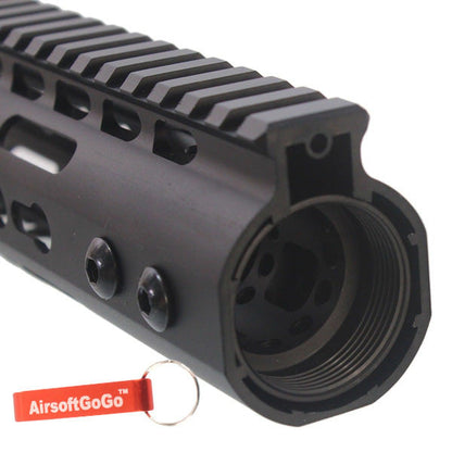 マルイ/G&P/SR M4シリンダー電動ガン用アルミニウム 10インチ KeyMod レールハンドガード-AIRSOFT GOGO エアガン・サバゲー用品通販