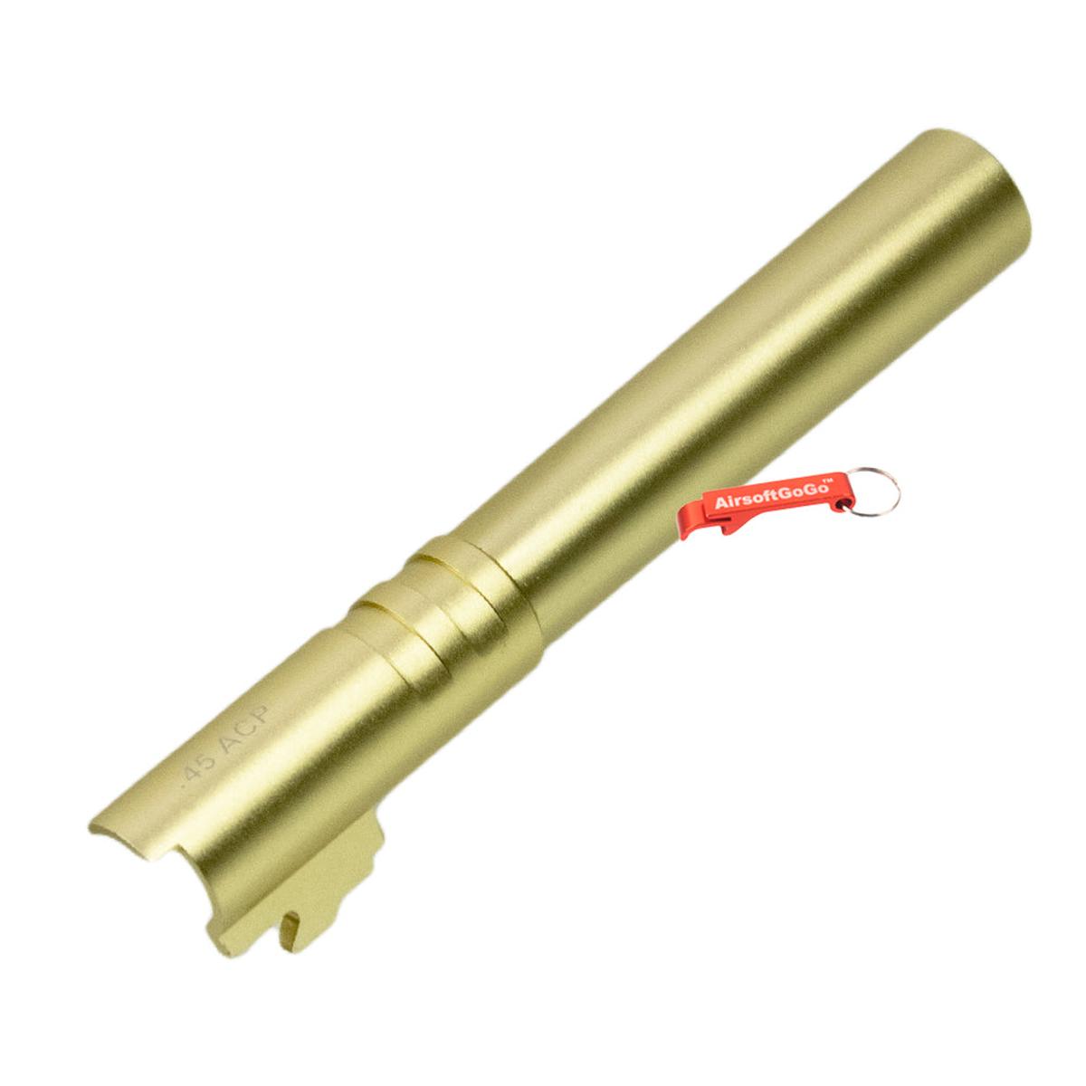 マルイハイキャパ5.1用アルミ アウターバレル (金)-AIRSOFT GOGO エアガン・サバゲー用品通販