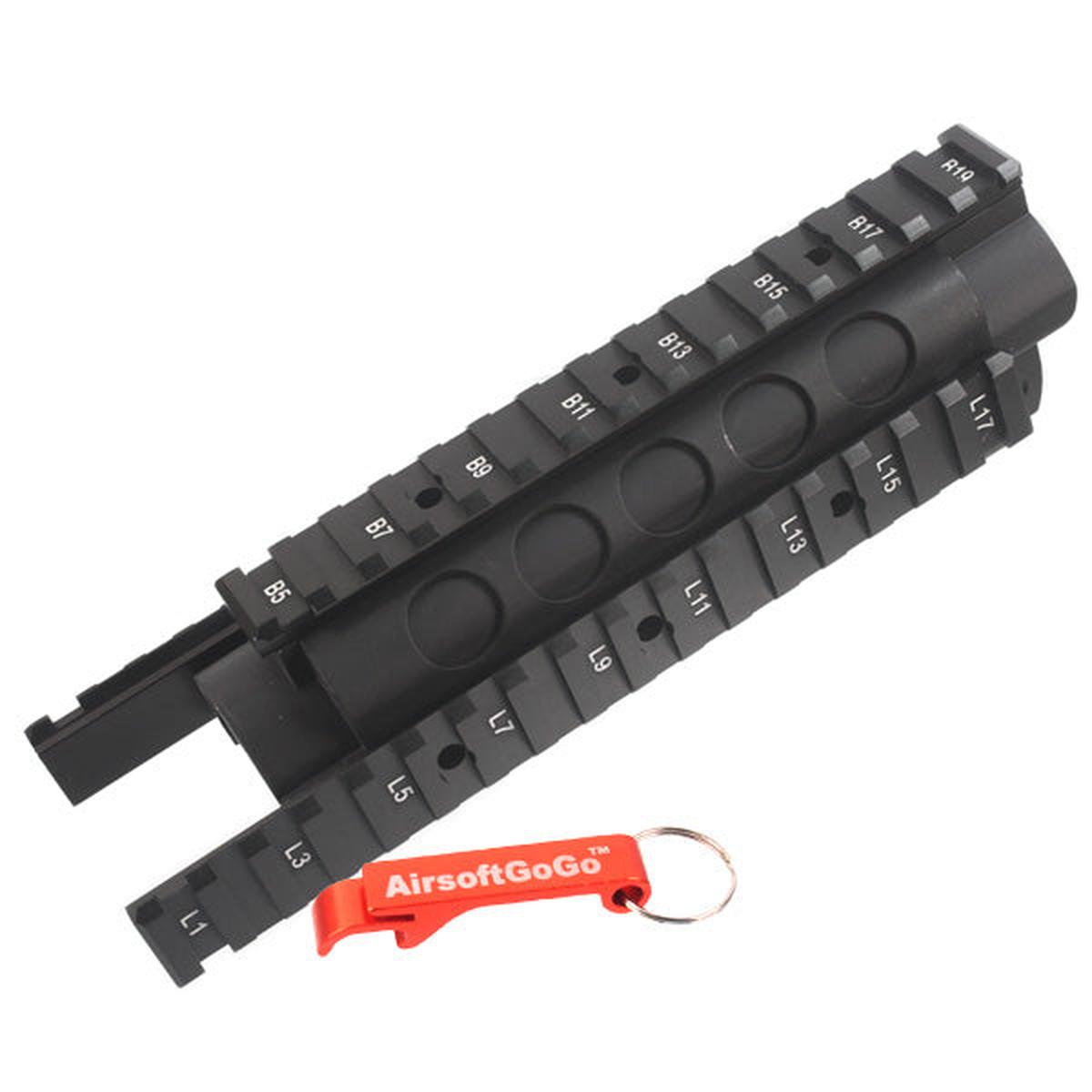 マルイ・JG MP5 A3 A4 A5 電動ガン用フルメタル製R.I.S.ハンドガード-AIRSOFT GOGO エアガン・サバゲー用品通販