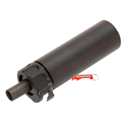 マルイMP7 GBB用 SOCOM 46 MINIタイプ サプレッサー 逆12mm フラッシュハイダー付 (ブラック)-AIRSOFT GOGO エアガン・サバゲー用品通販