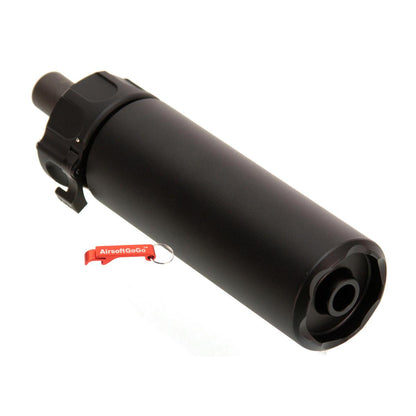 マルイMP7 GBB用 SOCOM 46 MINIタイプ サプレッサー 逆12mm フラッシュハイダー付 (ブラック)-AIRSOFT GOGO エアガン・サバゲー用品通販