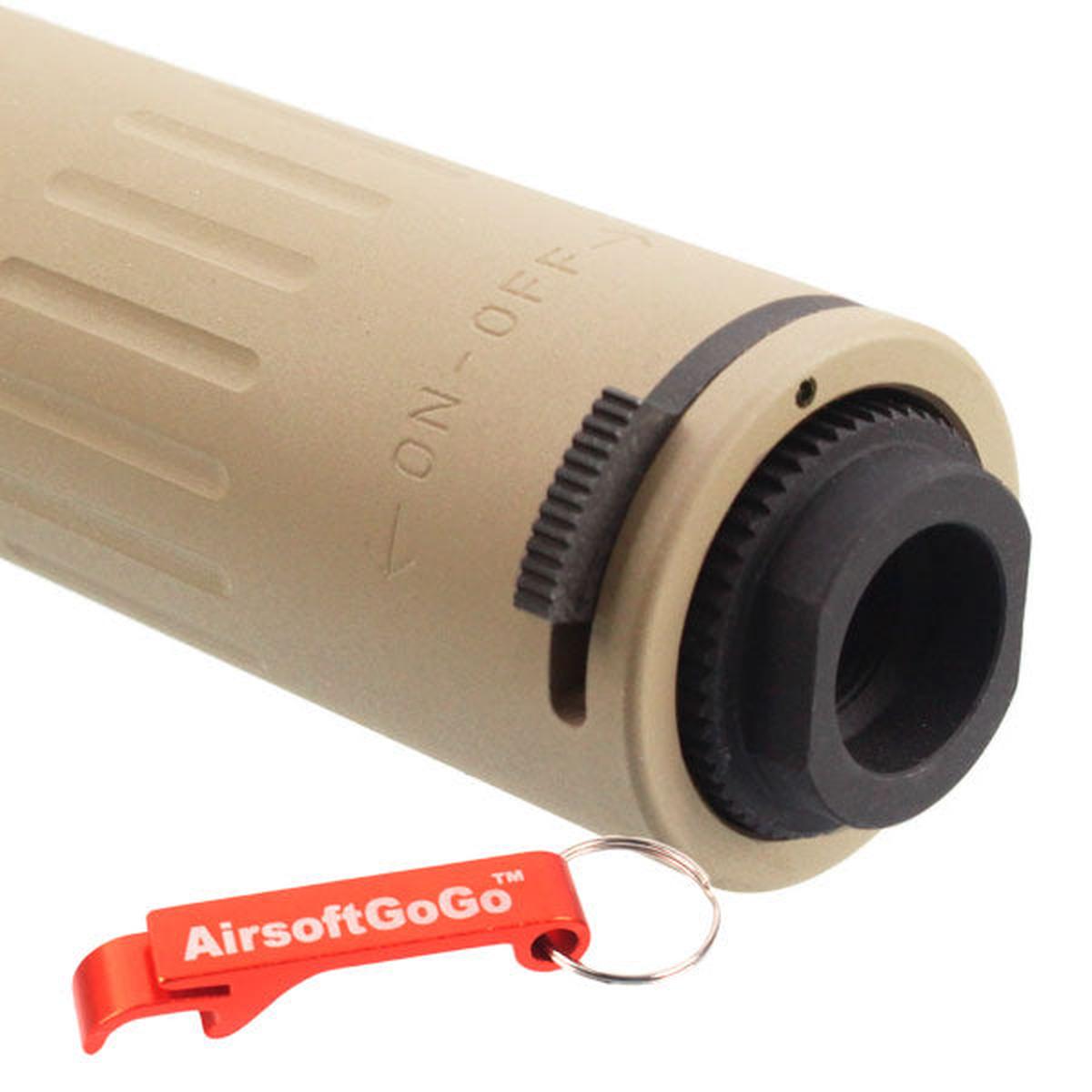 MASADA / SCAR電動ガン用14mm逆ネジ M4-200 QDサプレッサー フラッシュハイダー付-AIRSOFT GOGO エアガン・サバゲー用品通販