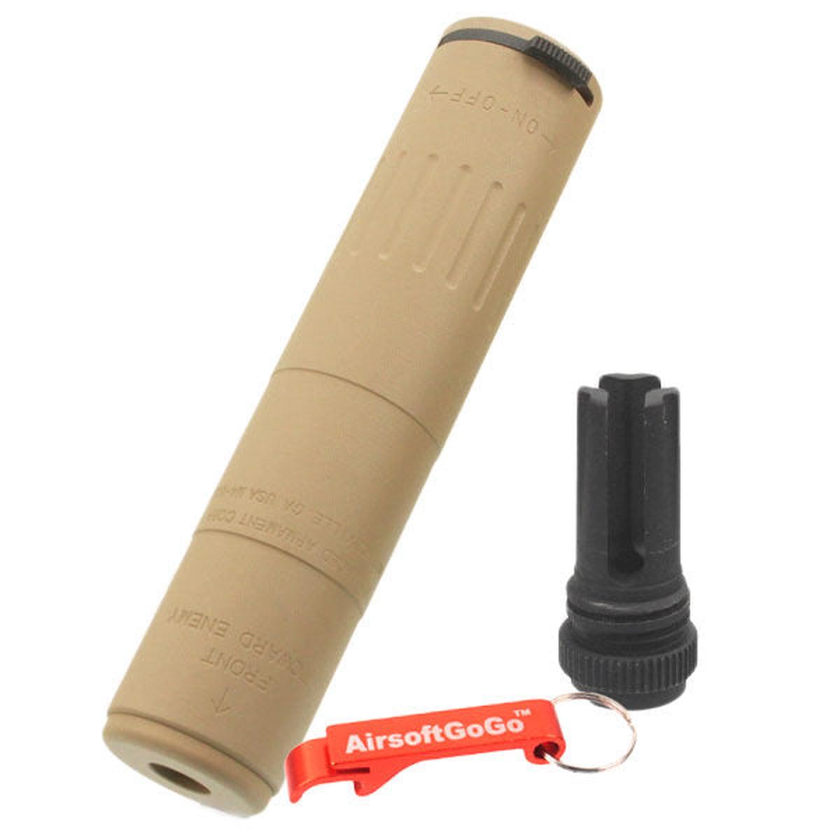 MASADA / SCAR電動ガン用14mm逆ネジ M4-200 QDサプレッサー フラッシュハイダー付-AIRSOFT GOGO エアガン・サバゲー用品通販