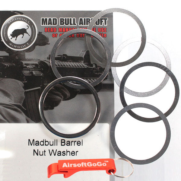 Madbull barrel nut and washer set for electric gun/gas blowback hand guard