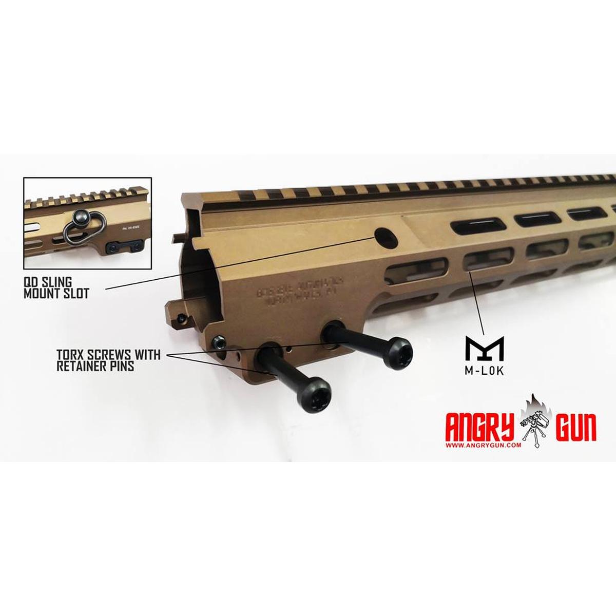 MK16 M-LOK 13.5インチ レールハンドガード SOPMOD Block III ダーク