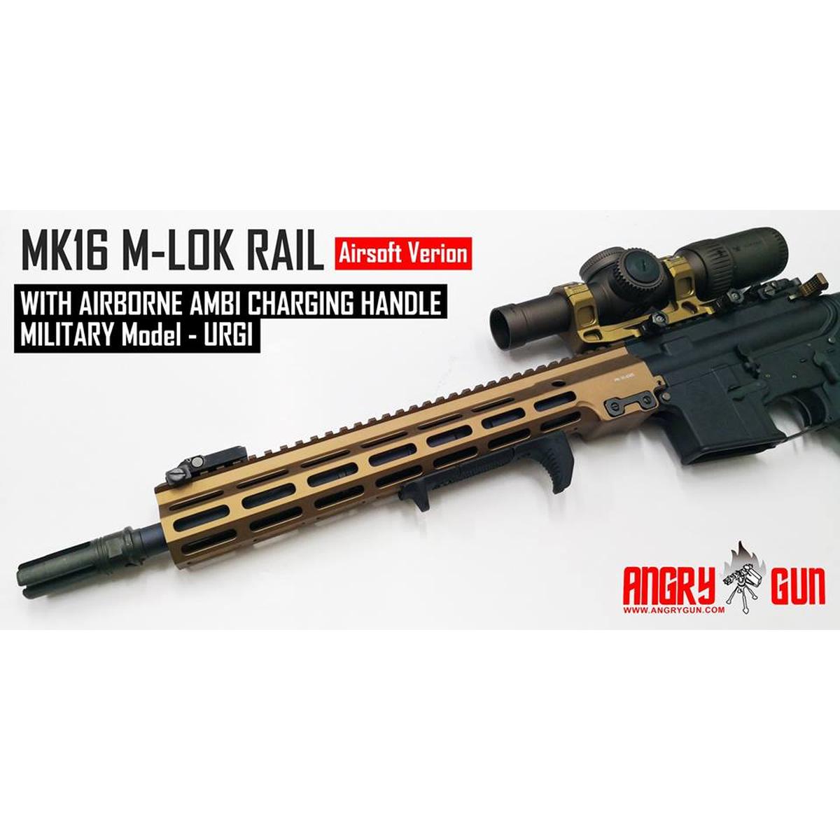 MK16 M-LOK 13.5インチ レールハンドガード SOPMOD Block III ダーク
