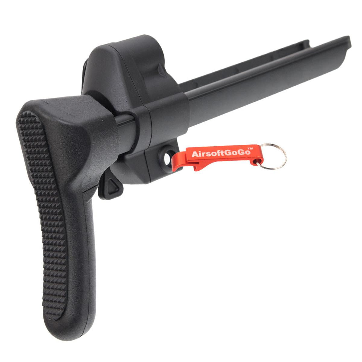 MP5リトラクトストック・スライドストック 電動ガンマルイ/JingGong用 (黒)-AIRSOFT GOGO エアガン・サバゲー用品通販