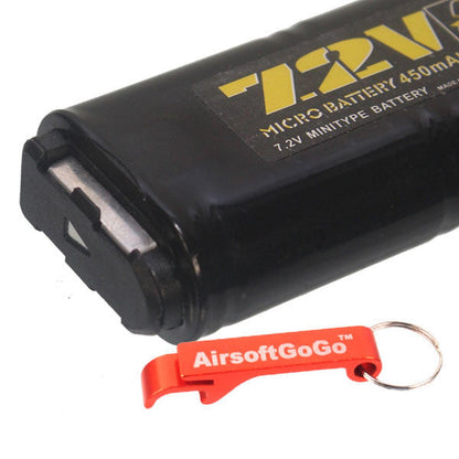 MP7 / R4 シリーズ 電動ハンドガン用WELL 7.2v 450mAh NI-MHマイクロ電池-AIRSOFT GOGO エアガン・サバゲー用品通販