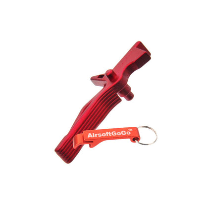 No.2 HYBRiD メカボックス(Ver.2)用APS ダイナミック・トリガー （赤 ）-AIRSOFT GOGO エアガン・サバゲー用品通販