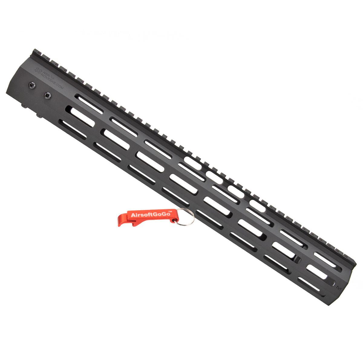 【Noveske社正式ライセンス商品】EMG, Novske NSR-15インチ M-LOKレール ハンドガード (ブラック)-AIRSOFT GOGO エアガン・サバゲー用品通販