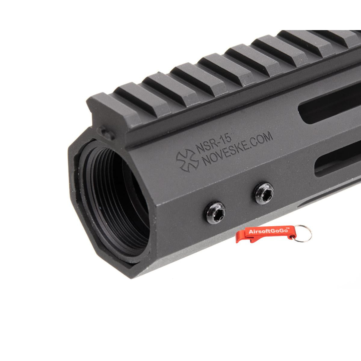 【Noveske社正式ライセンス商品】EMG, Novske NSR-15インチ M-LOKレール ハンドガード (ブラック)-AIRSOFT GOGO エアガン・サバゲー用品通販