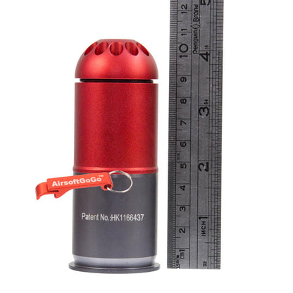 PPS 120発装弾可能40mmメタルガスカート (赤)-AIRSOFT GOGO エアガン・サバゲー用品通販