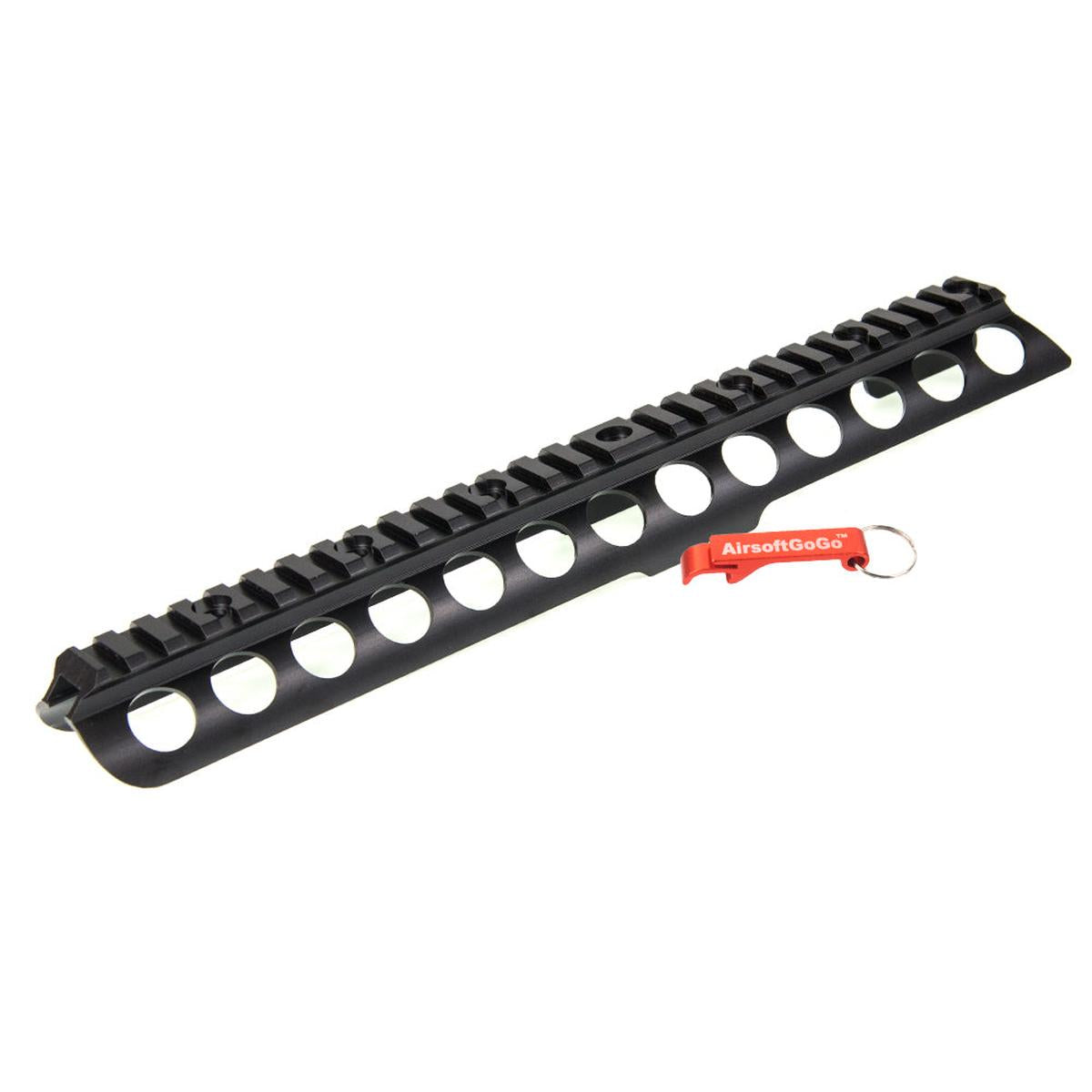 PPS M870ガスショットガン用12インチ レイルシステム (ブラック)-AIRSOFT GOGO エアガン・サバゲー用品通販