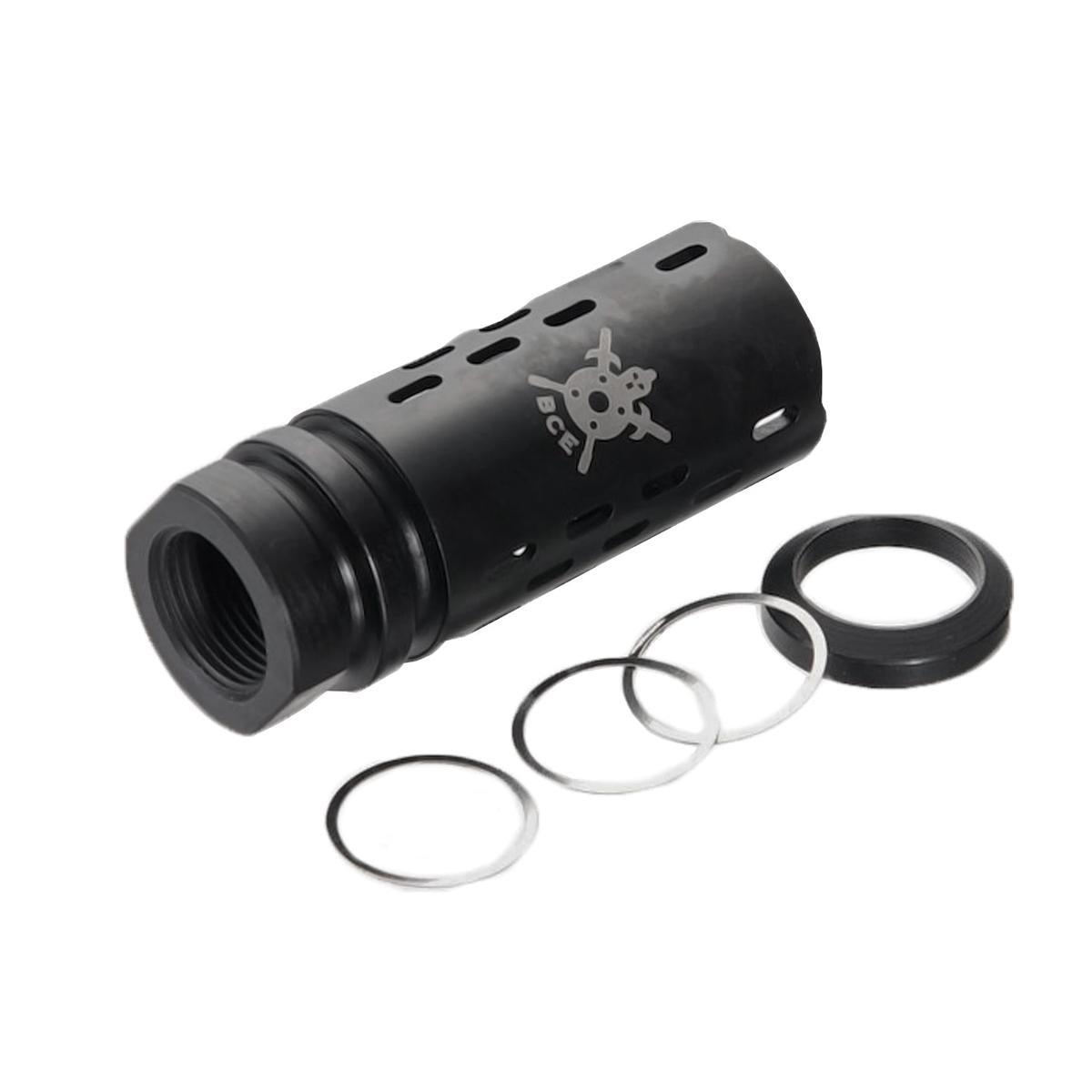 PTS バトルコンプBCE 1.5 エアソフト フラッシュハイダー 14mm CCW -ブラック-AIRSOFT GOGO エアガン・サバゲー用品通販
