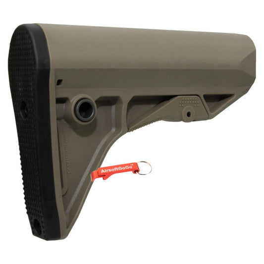 PTS エンハンスドポリマーストック コンパクト (デザートカラー)-AIRSOFT GOGO エアガン・サバゲー用品通販