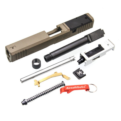 PTS マルイG17用 Unity tactical ATOM スライド セット (砂岩の色)-AIRSOFT GOGO エアガン・サバゲー用品通販