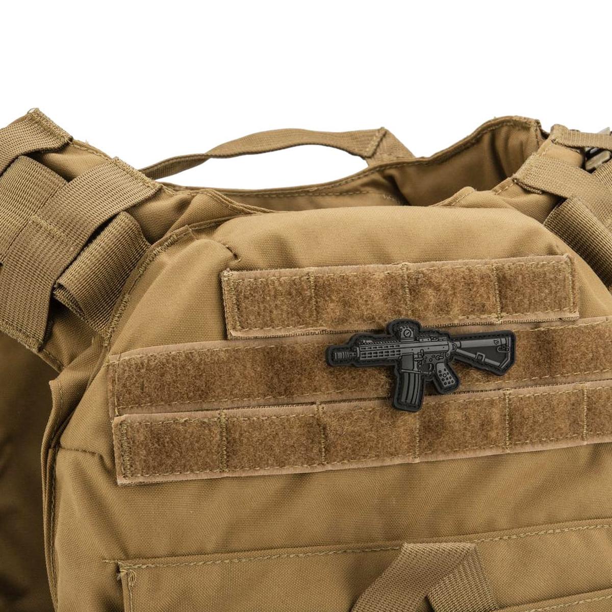 PVC製ベルクロワッペン 「ナイツアーマメントカンパニー PDW Compact」 パッチ 徽章-AIRSOFT GOGO エアガン・サバゲー用品通販