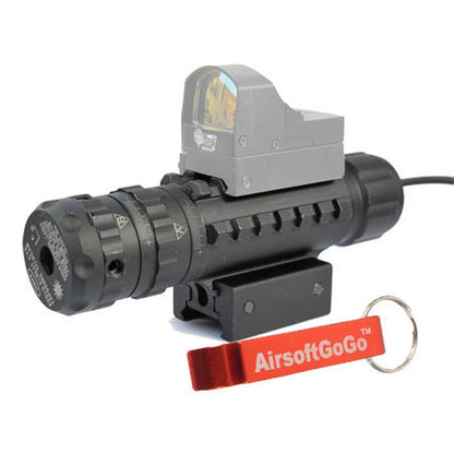 RAS RIS 20mmレール用トライレール グリーンレーザーサイト スコープ-AIRSOFT GOGO エアガン・サバゲー用品通販